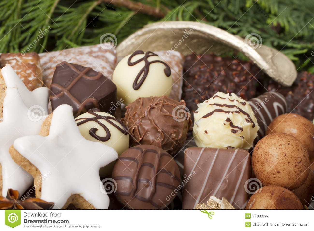 Traditional German Christmas Cookies
 Traditional German Christmas Cookies Royalty Free Stock