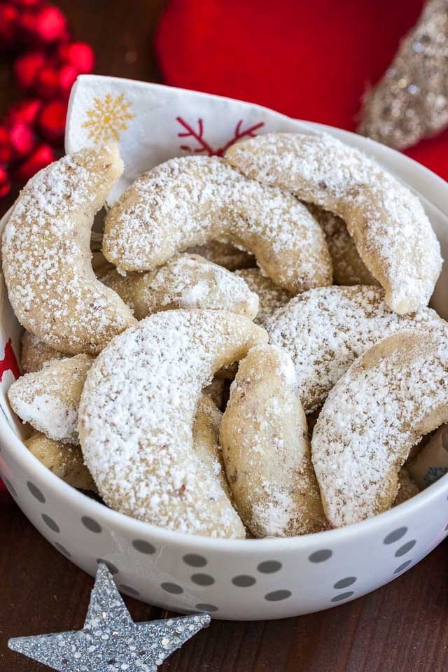 Traditional German Christmas Cookies
 Vanillekipferl German Vanilla Crescent Cookies