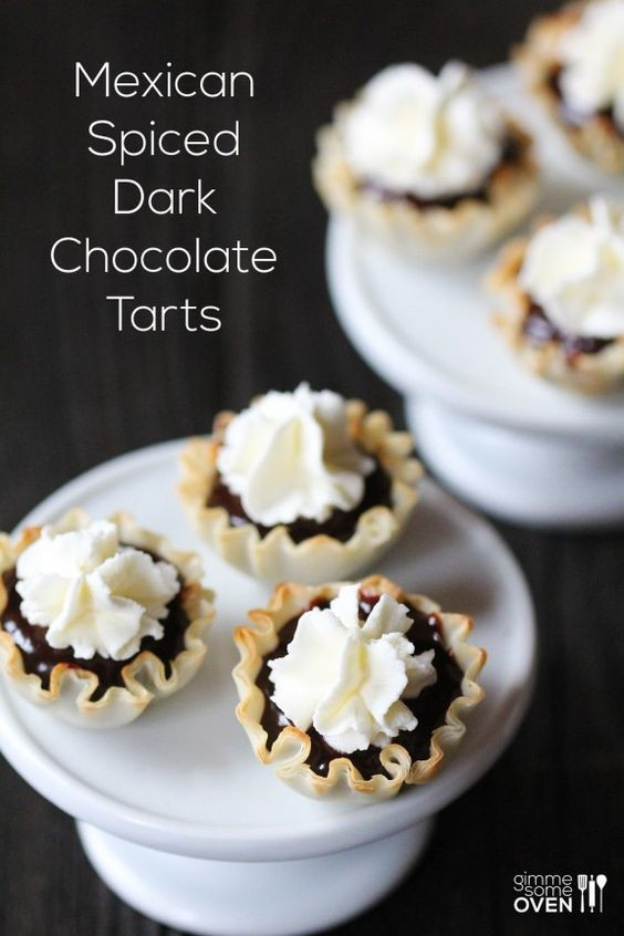 Traditional Mexican Christmas Desserts
 Mexican Spiced Dark Chocolate Tarts super easy to make