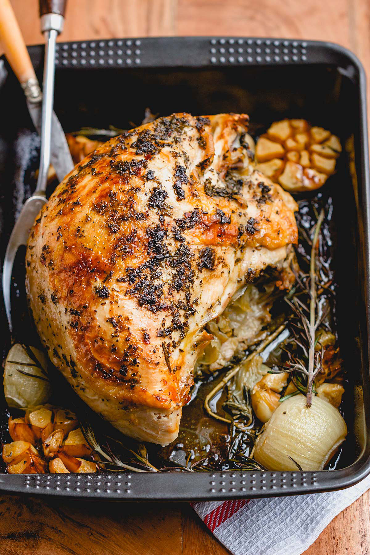 Turkey Breast Recipe For Thanksgiving
 Roasted Turkey Breast Recipe with Garlic Herb Butter