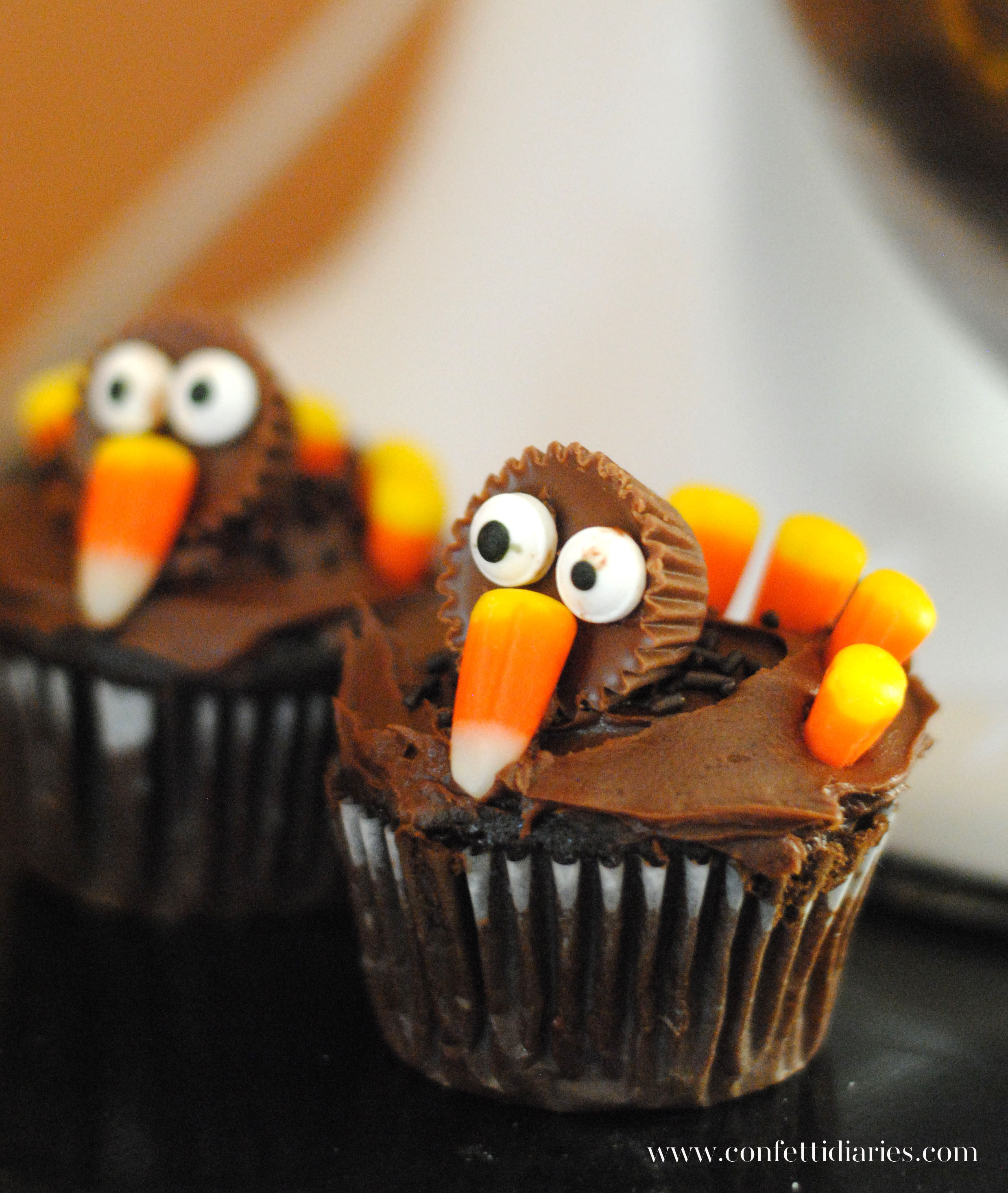 Turkey Cupcakes For Thanksgiving
 Thanksgiving Turkey Cupcakes KATARINA S PAPERIE