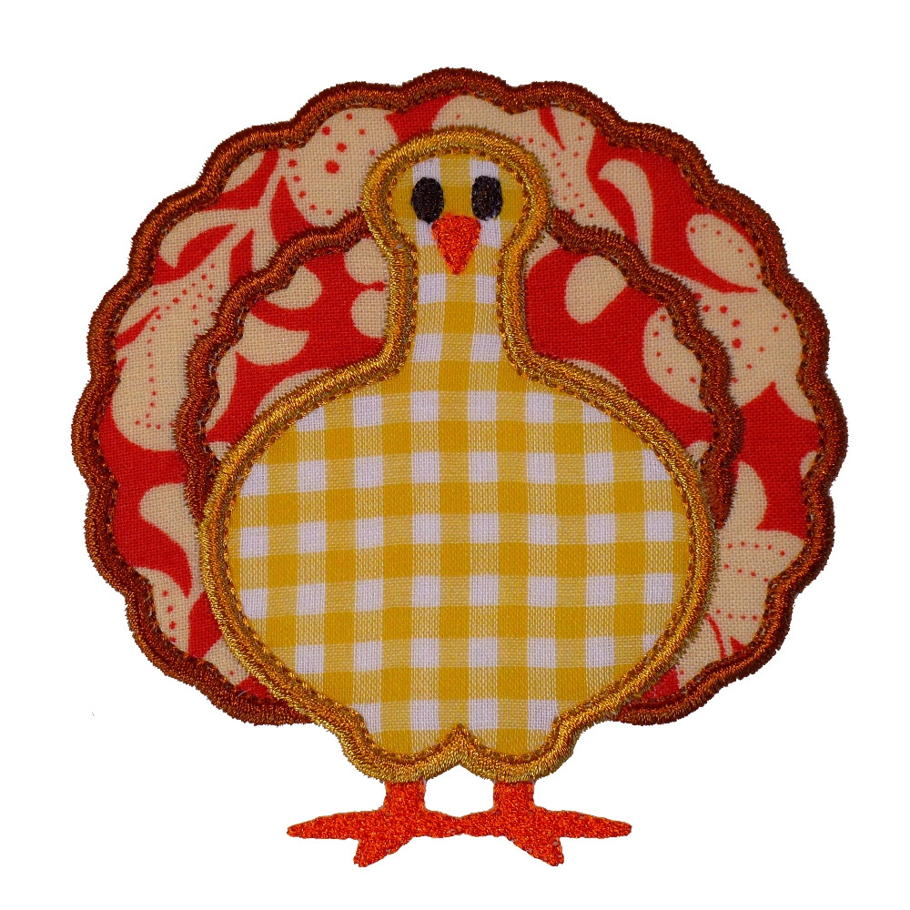 Turkey Designs For Thanksgiving
 Big Dreams Embroidery TURKEY Machine Embroidery Applique