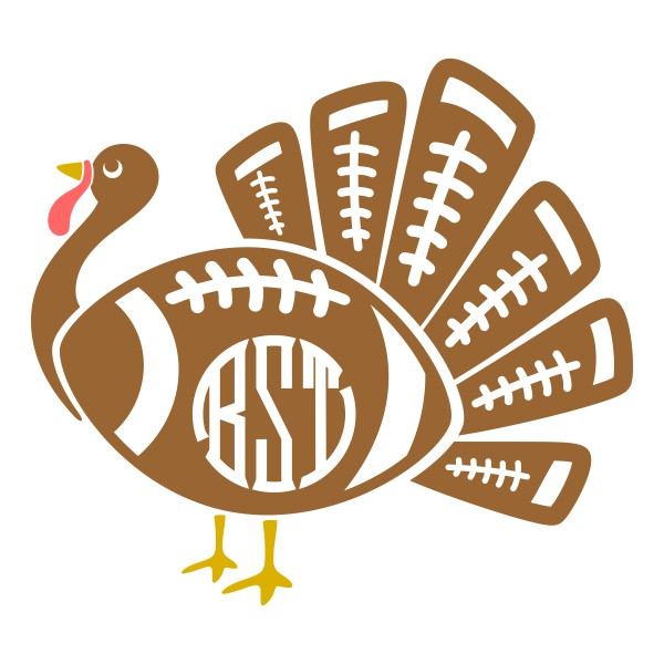 Turkey Designs For Thanksgiving
 Thanksgiving Turkey Football Svg Cuttable Designs