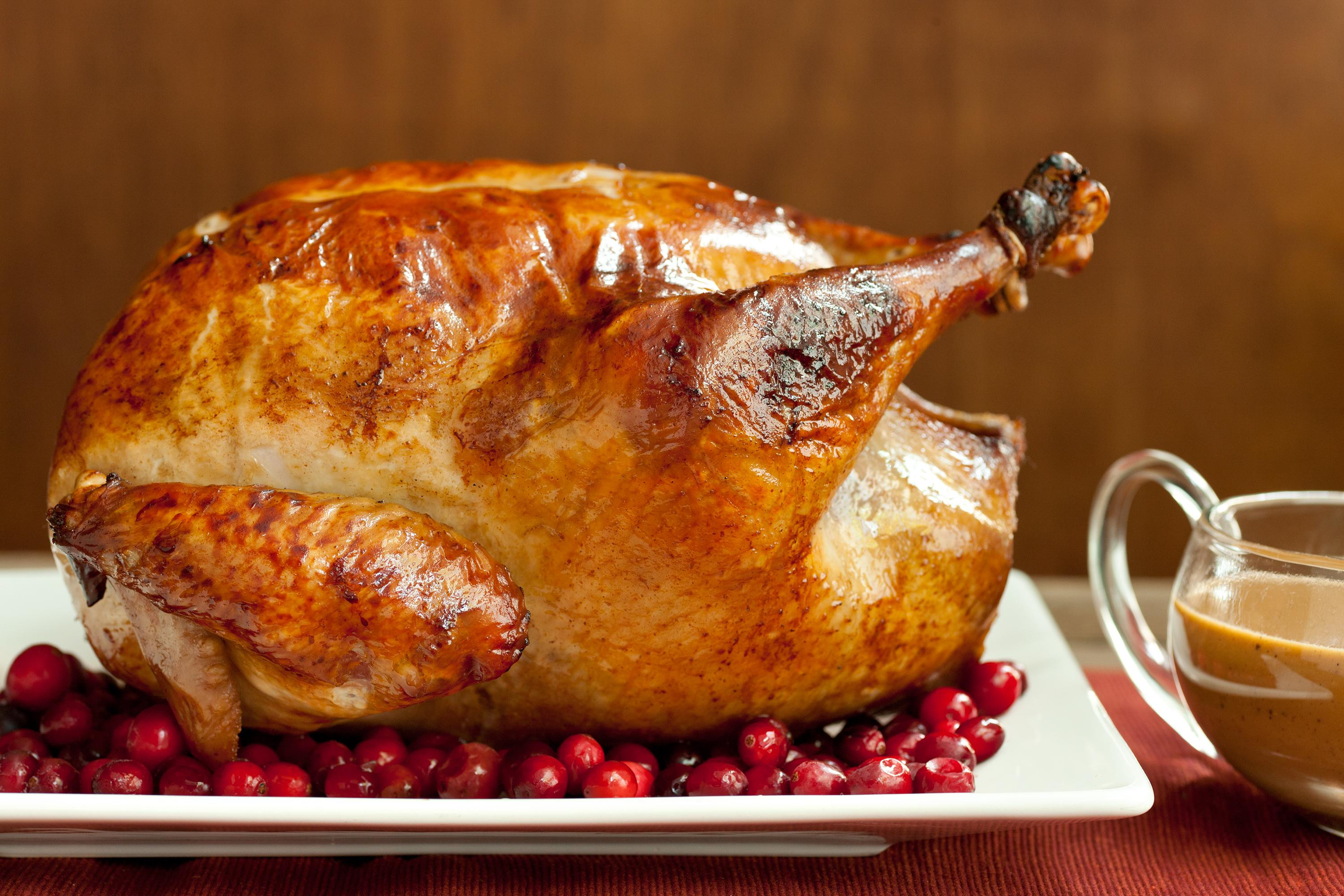 Turkey Images Thanksgiving
 Easy Brined Roasted Turkey with Creamed Gravy Recipe
