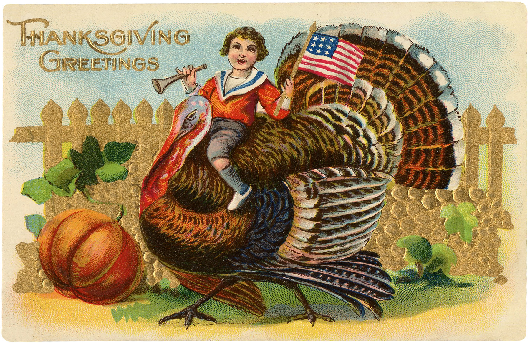 Turkey Images Thanksgiving
 Vintage Turkey Ride Image Cute The Graphics Fairy