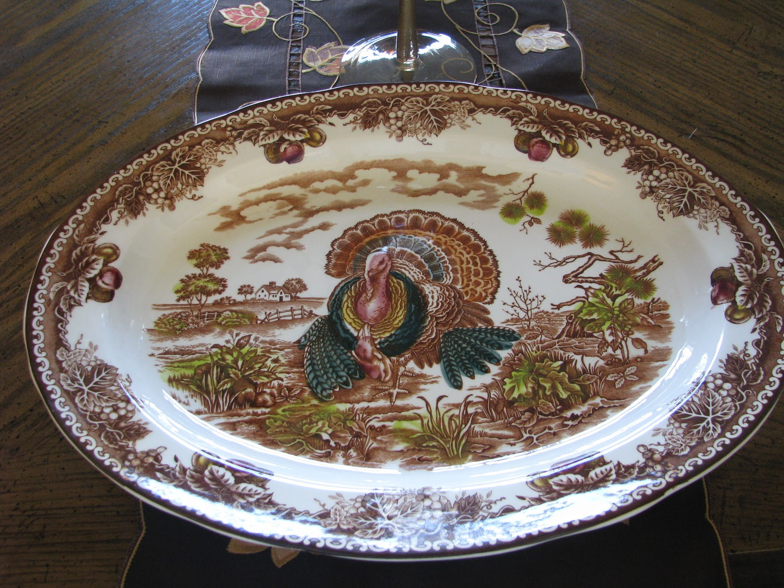 Turkey Platters Thanksgiving
 Designs by Pinky My New Turkey Platter