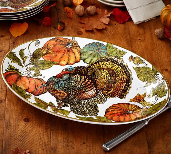 Turkey Platters Thanksgiving
 Turkey Platters Preppy Empty Nester F