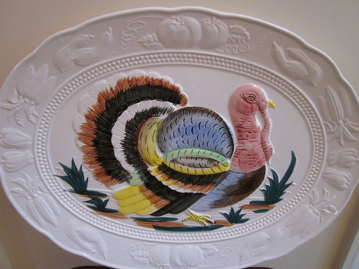 Turkey Platters Thanksgiving
 Vintage Turkey Platter Made in Japan