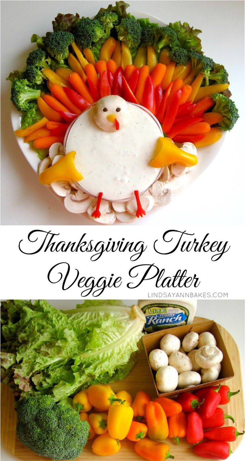 Turkey Platters Thanksgiving
 Thanksgiving Turkey Veggie Platter Lindsay Ann Bakes