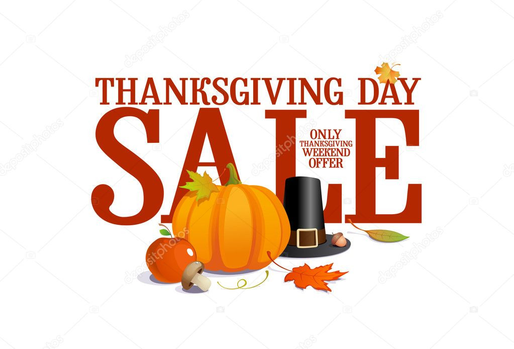 Turkey Sale For Thanksgiving
 Thanksgiving day sale — Stock Vector © slena
