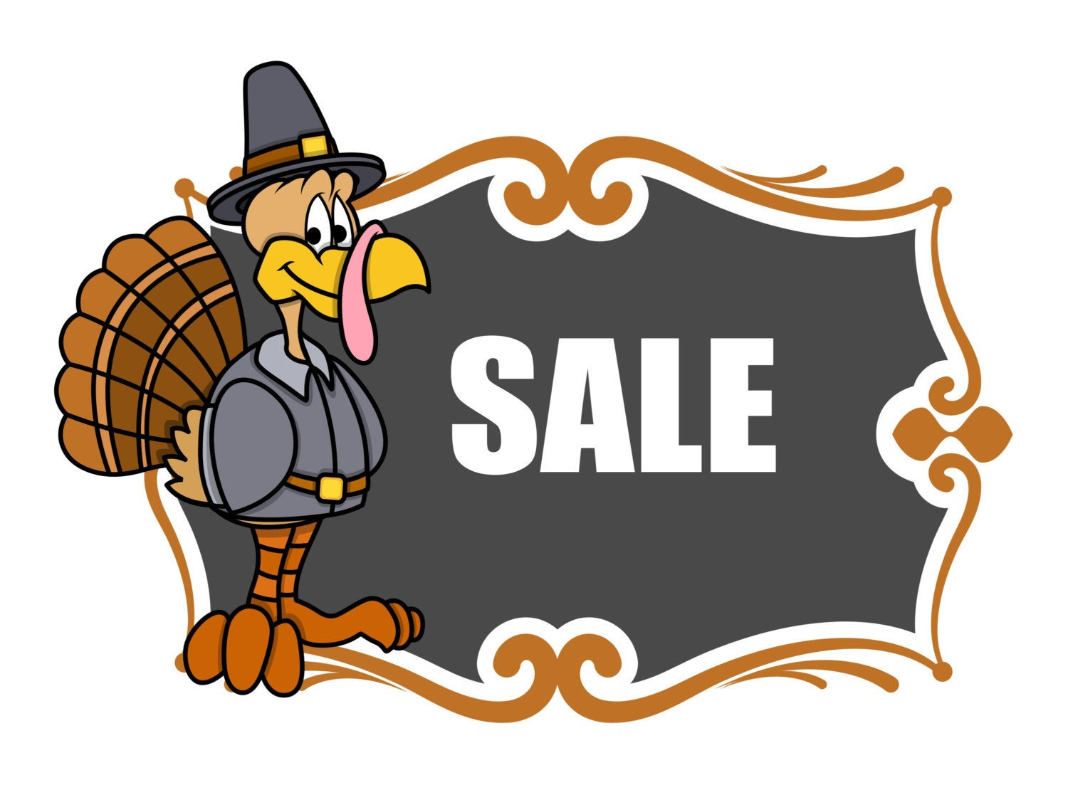 Turkey Sale For Thanksgiving
 Thanksgiving Day Sale Banner Digital Immediate Download