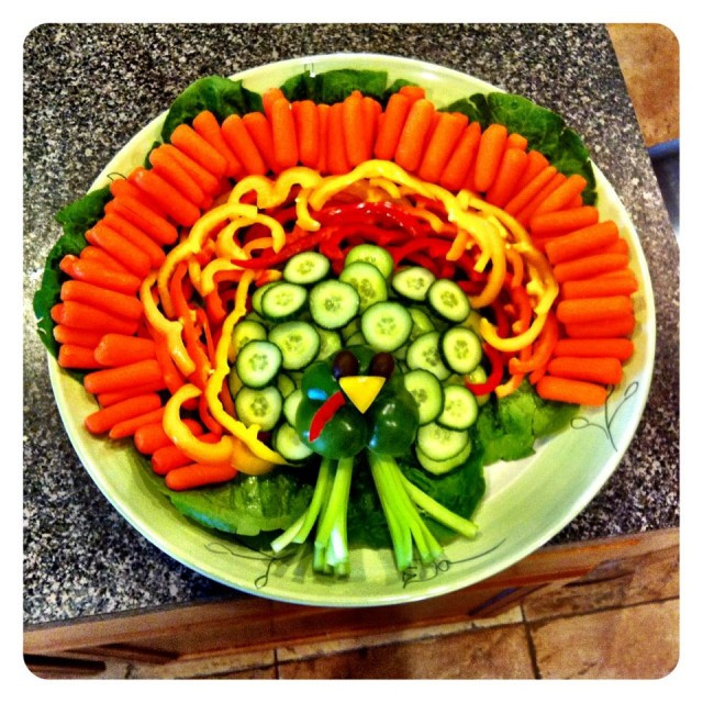 Turkey Veggie Platter For Thanksgiving
 Have A Little Fun With Your Food This Thanksgiving With A