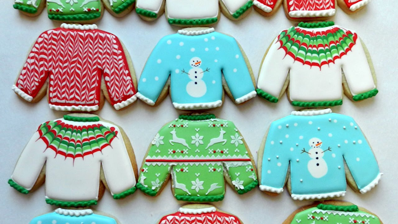 Ugly Christmas Cookies
 How to Decorate Ugly Christmas Sweater Cookies