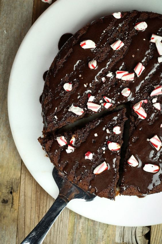 Vegan Candy Recipes Christmas
 Vegan Gluten free Chocolate Peppermint Christmas Cake