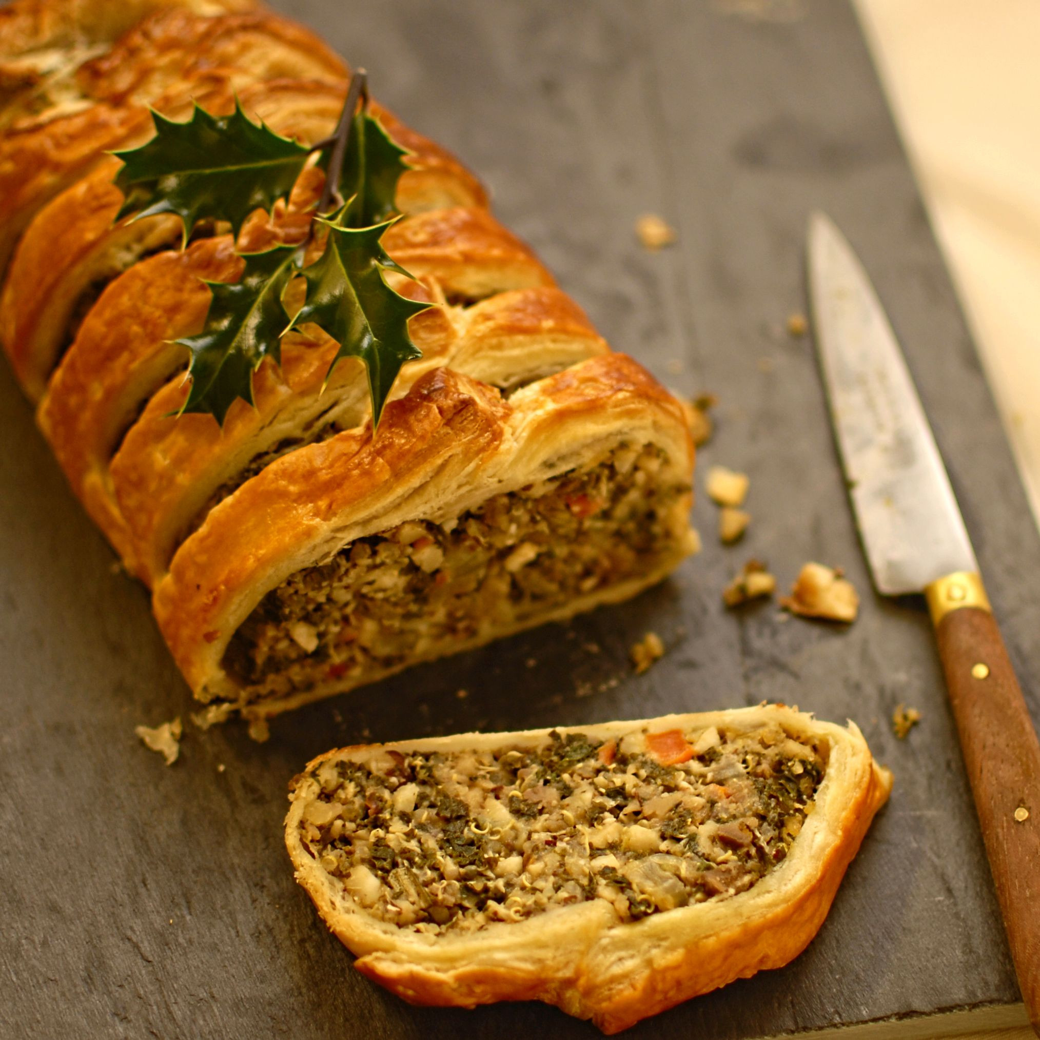 Vegan Christmas Recipes
 Kale Quinoa and Nut Roast En Croute