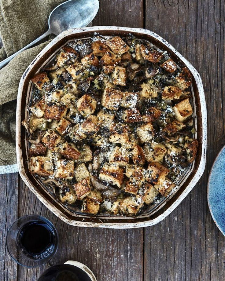 Vegan Thanksgiving Recipes 2019
 Wild Mushroom Stuffing What s Gaby Cooking