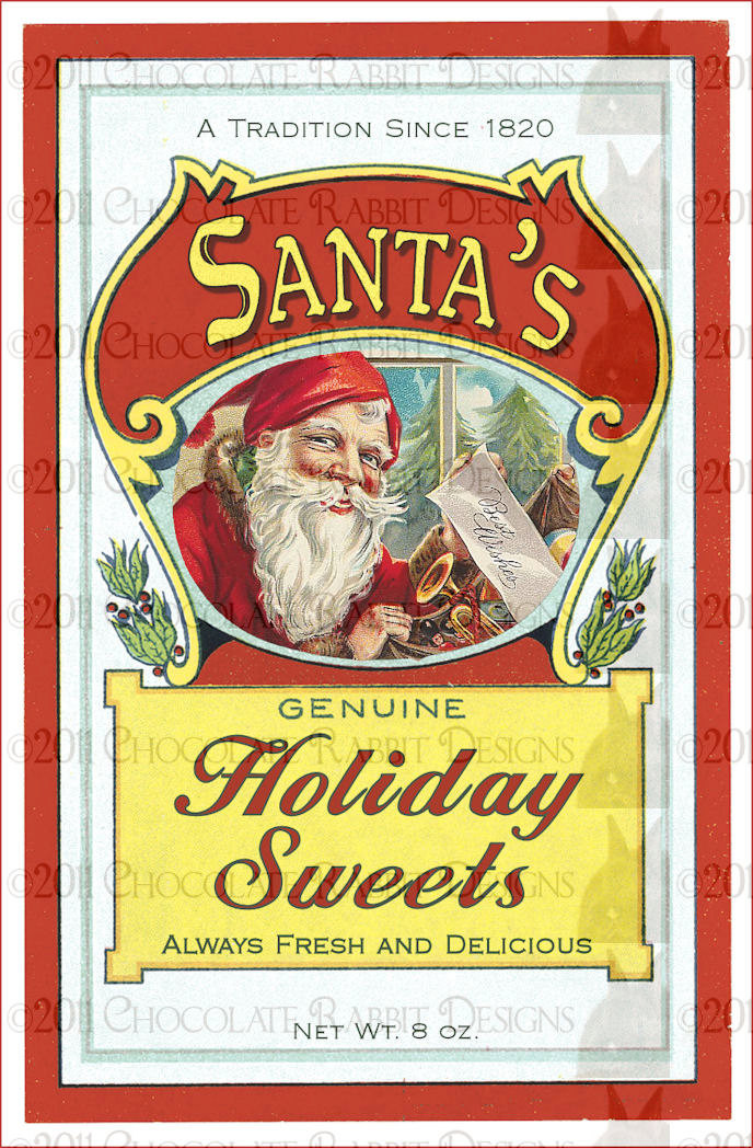 Vintage Christmas Candy
 Christmas Candy Vintage Label Digital Download 300 Dpi