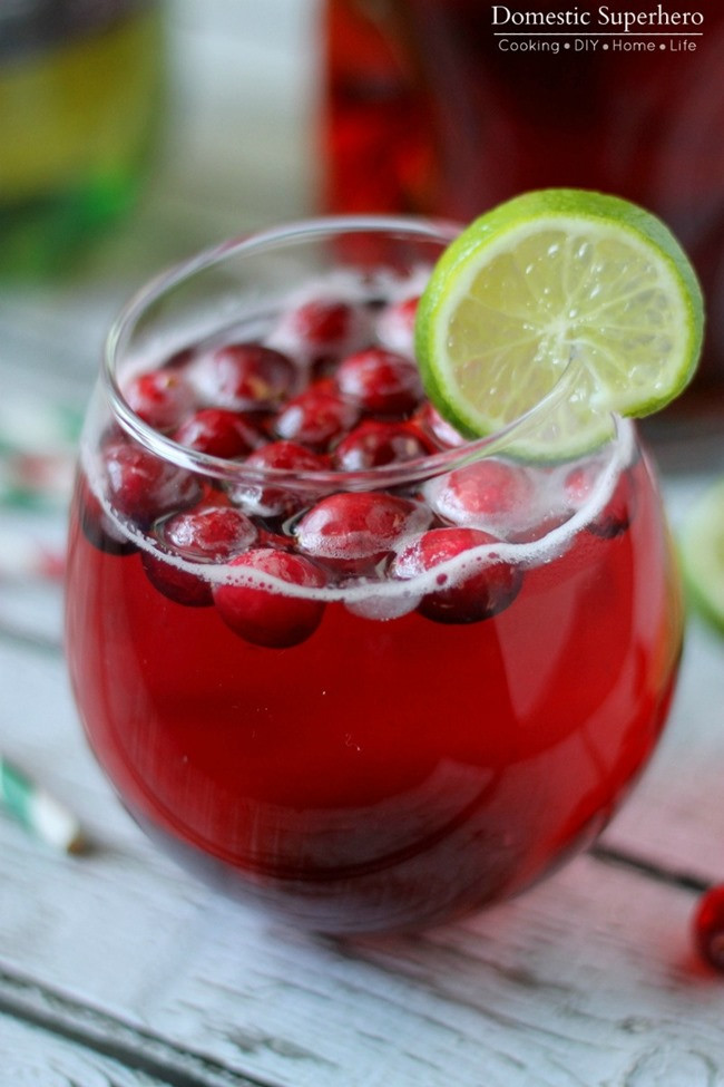 Vodka Christmas Drinks
 Cranberry Ginger Cocktail & Mocktail • Domestic Superhero