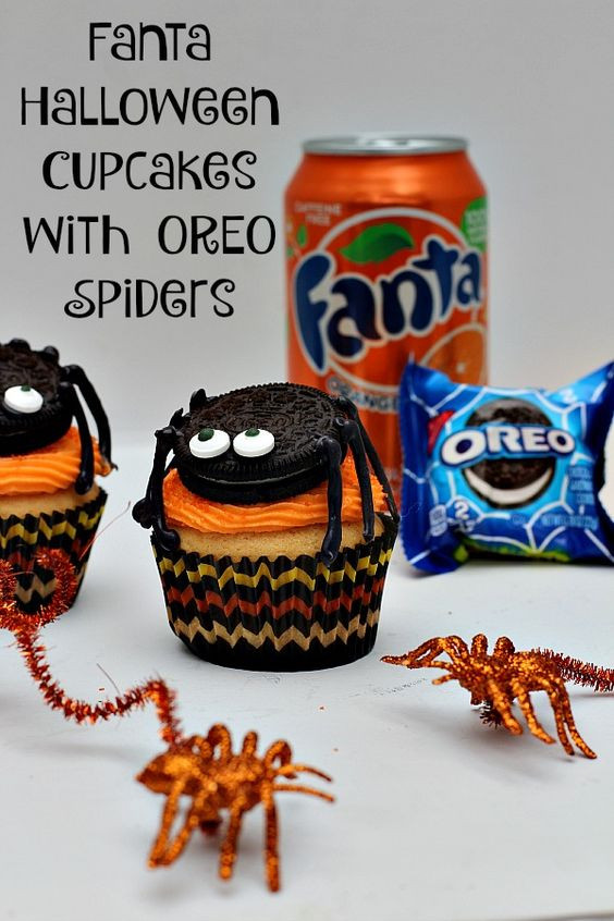 Walmart Halloween Cupcakes
 Halloween cupcakes Spider and Oreo on Pinterest