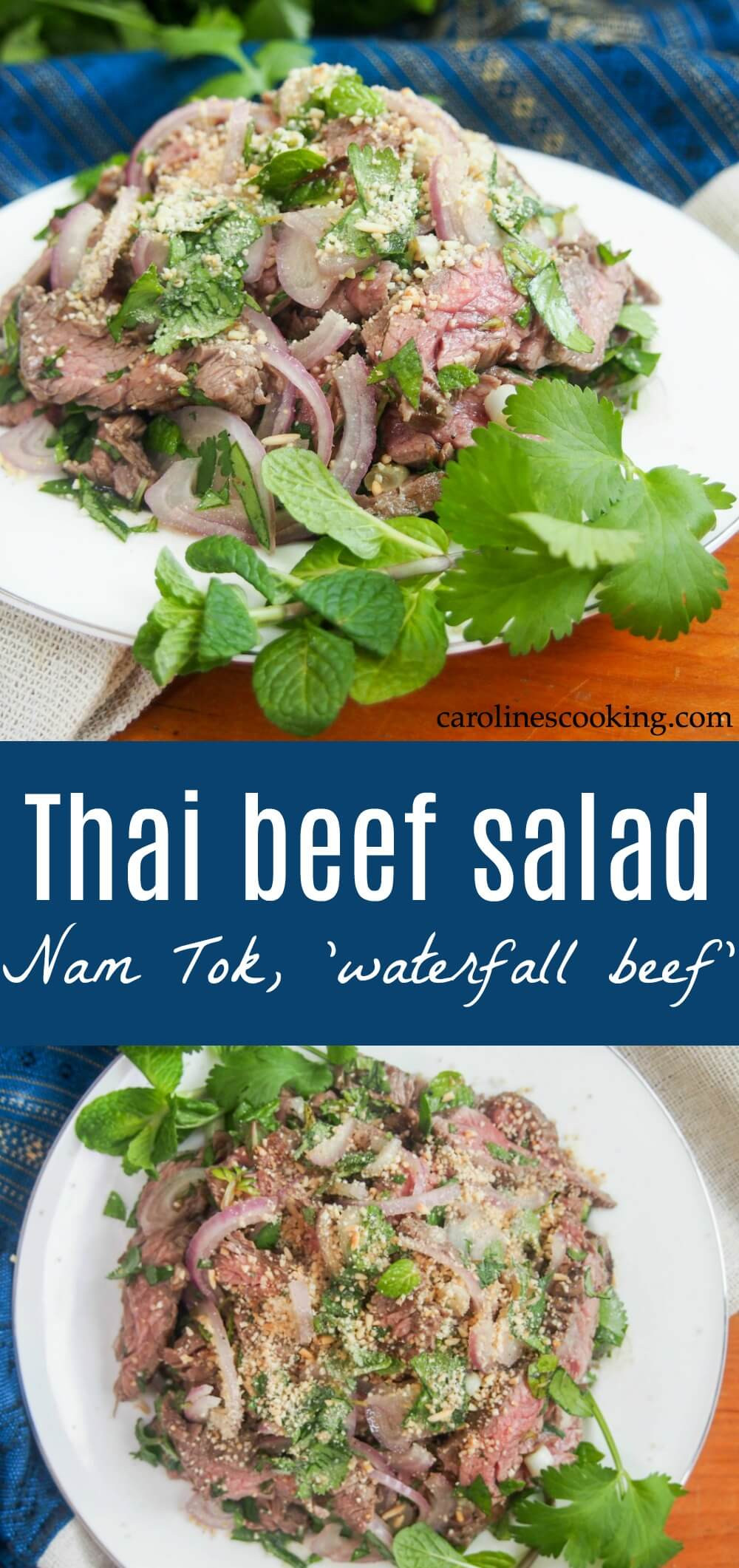 Waterfall Beef Salad
 Thai beef salad Nam Tok waterfall beef Caroline s