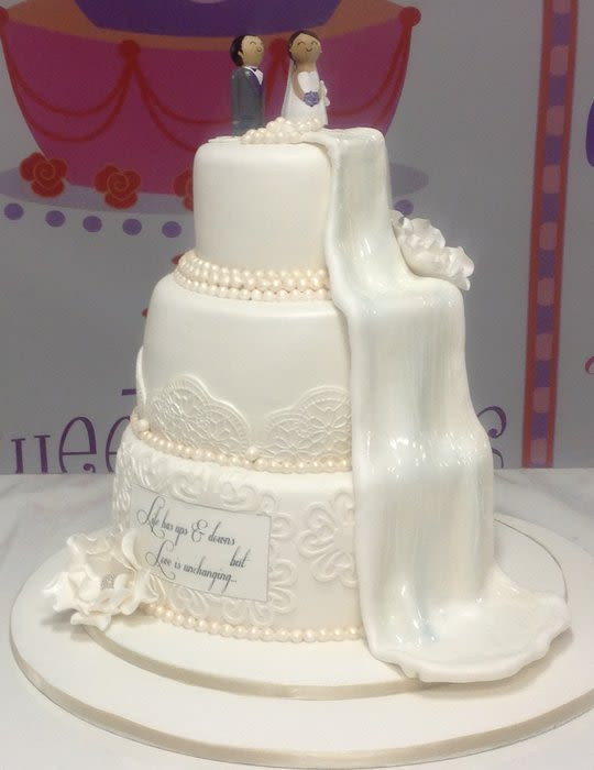 Waterfall Wedding Cakes
 Waterfall wedding cake Cake by beasweet CakesDecor