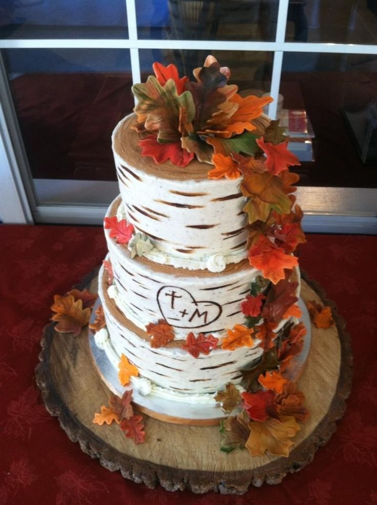 Wedding Cakes Fall
 25 best ideas about Fall Wedding Cakes on Pinterest