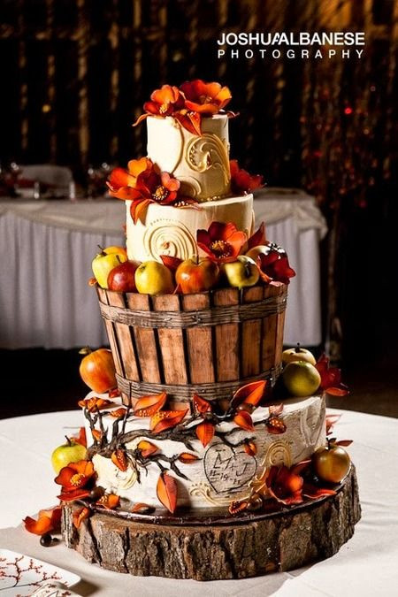 Wedding Cakes For Fall
 25 best ideas about Fall Wedding Cakes on Pinterest