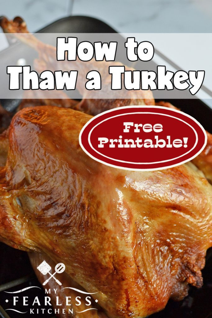 When To Defrost Turkey For Thanksgiving
 How to Thaw a Turkey My Fearless Kitchen