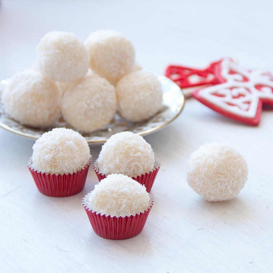 White Christmas Candy
 The Hedonista Recipes White Chocolate Truffles