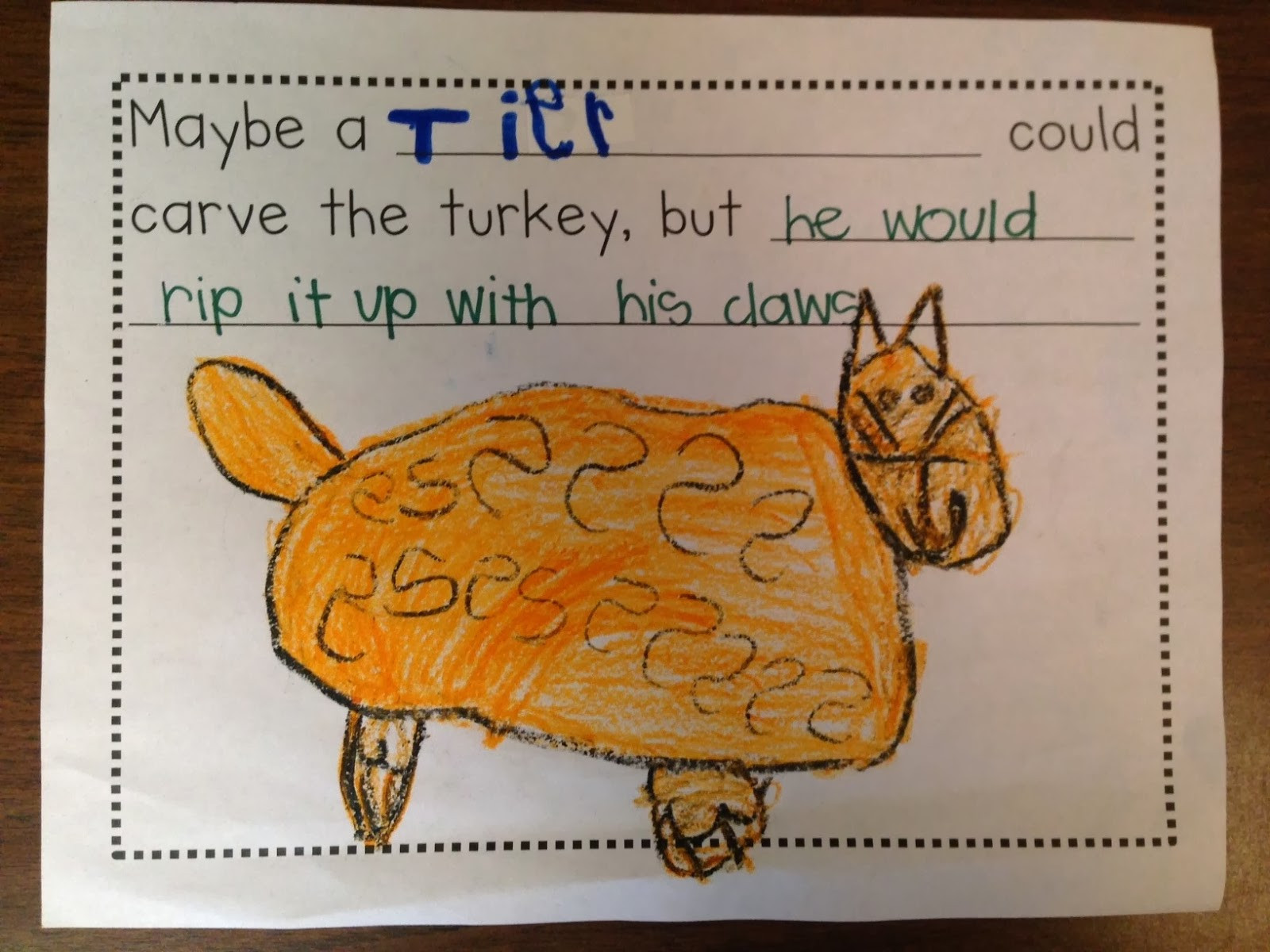 Who Will Carve The Turkey This Thanksgiving
 Chalk Talk A Kindergarten Blog Who Will Carve the Turkey