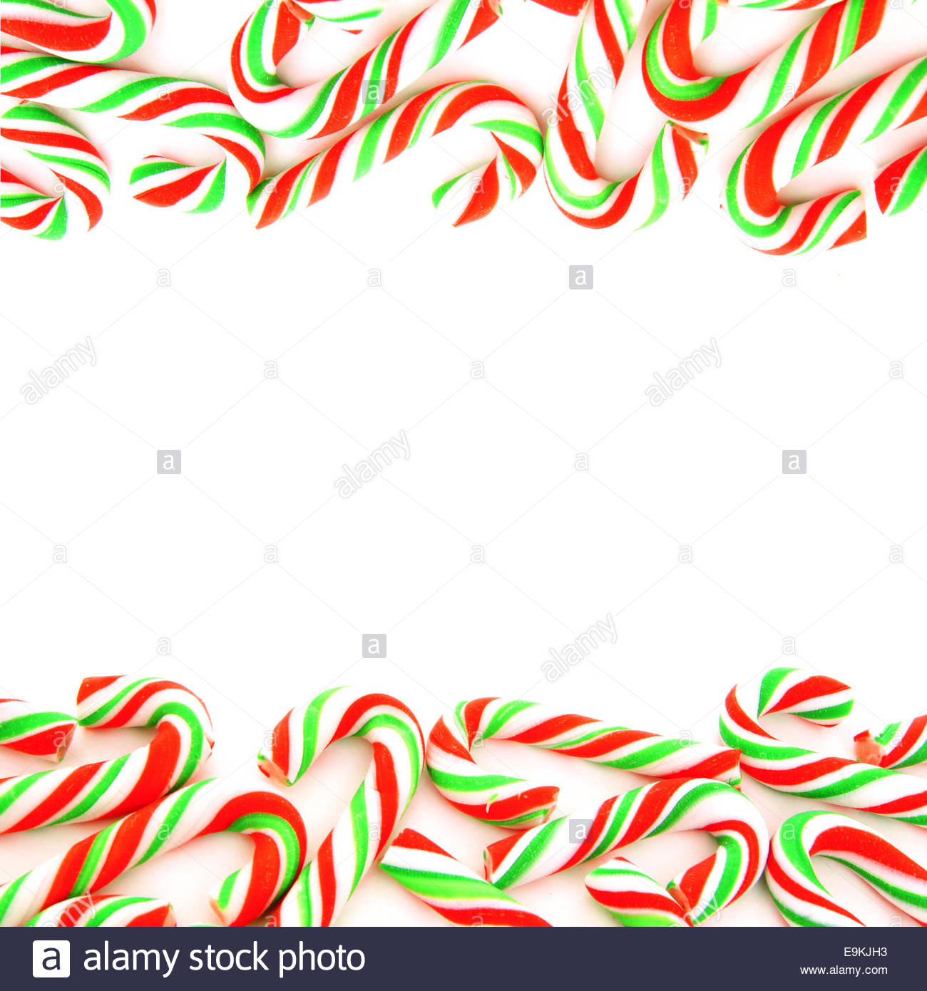 Why Are Candy Canes Associated With Christmas
 Double edge red and green Christmas candy cane border over