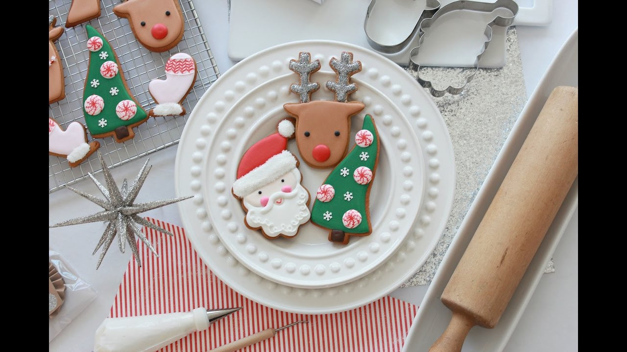 Youtube Christmas Cookies
 How to Decorate Simple Christmas Cookies with Royal Icing